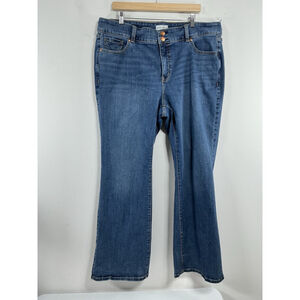 Woman’s Excellent Condition Lane Bryant Baggy Leg Blue Jeans Size 20